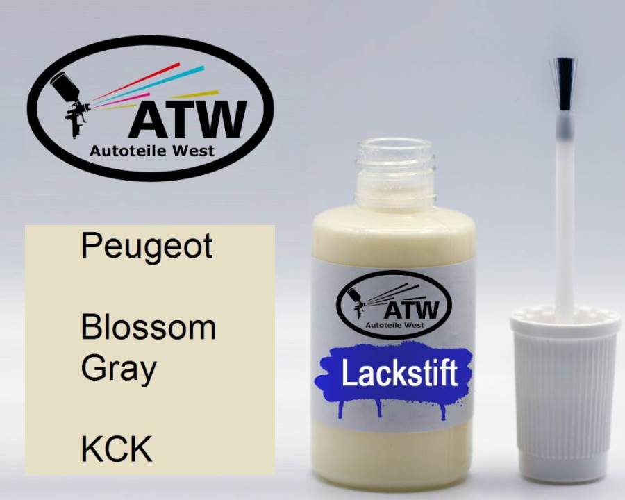 Peugeot, Blossom Gray, KCK: 20ml Lackstift, von ATW Autoteile West.